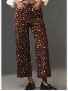 Maeve Collette Crop Pants Leopard